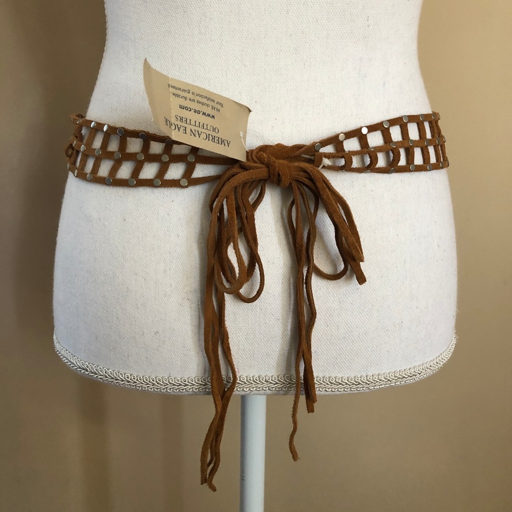 AEO | NWT Suede Leather Belt  SML/MED